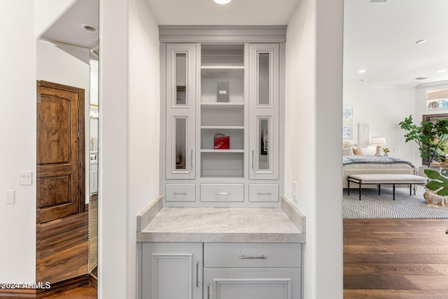 interior details with wood-type flooring