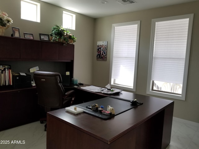 35317 N 31st Dr, Phoenix, AZ 85086 - home office with marble finish floor and visible vents