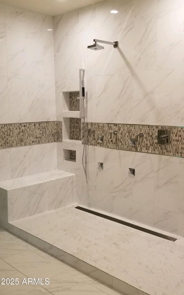35317 N 31st Dr, Phoenix, AZ 85086 - bathroom with marble finish floor and tiled shower