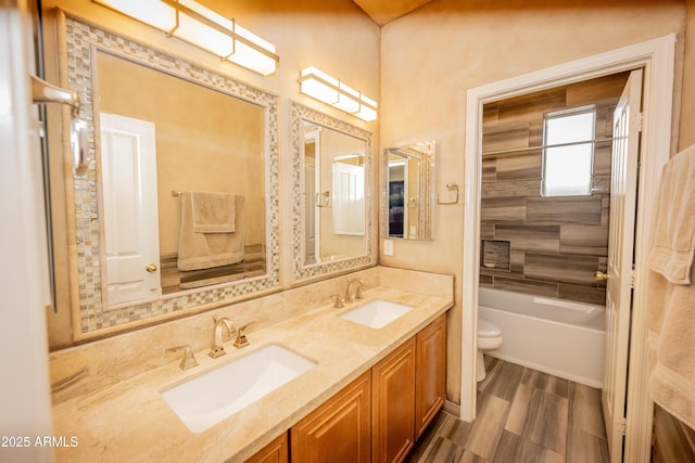 35317 N 31st Dr, Phoenix, AZ 85086 - full bath with toilet, a sink, double vanity, and a bathtub