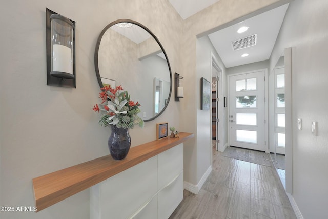 18746 W Rancho Dr, Litchfield Park, AZ 85340 - foyer featuring visible vents, recessed lighting, and baseboards
