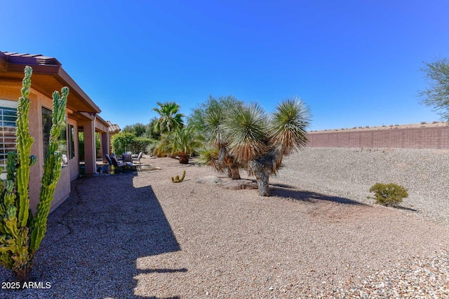 view of yard with a patio