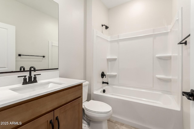 5641 N 205th Ln, Buckeye, AZ 85396 - full bathroom with vanity, toilet, and shower / tub combination