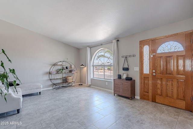 entryway with baseboards