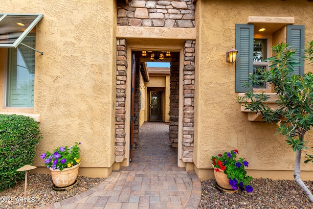 28247 N 128th Dr, Peoria, AZ 85383 - doorway to property with stucco siding