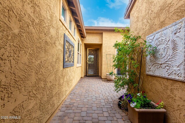 28247 N 128th Dr, Peoria, AZ 85383 - doorway to property with stucco siding