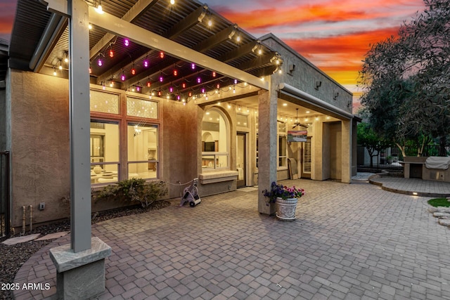 28247 N 128th Dr, Peoria, AZ 85383 - view of patio terrace at dusk
