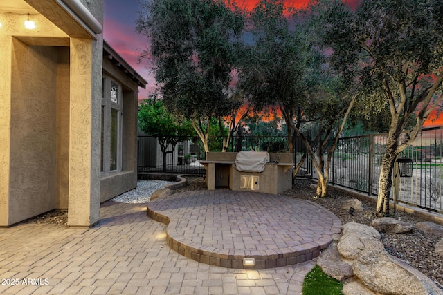 28247 N 128th Dr, Peoria, AZ 85383 - view of patio with area for grilling, fence, and a grill