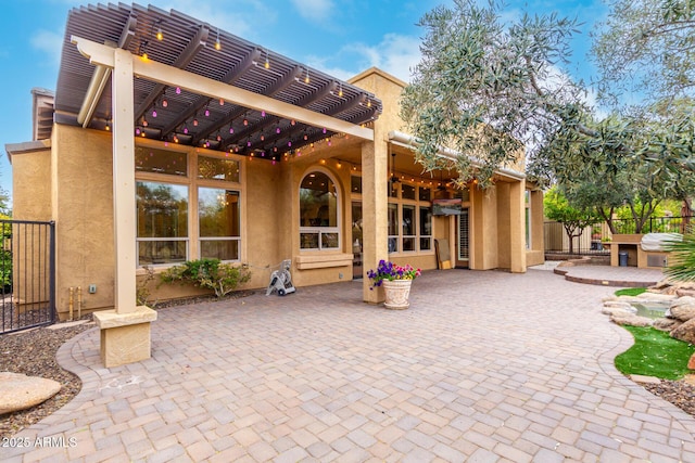 28247 N 128th Dr, Peoria, AZ 85383 - view of patio with fence and a pergola