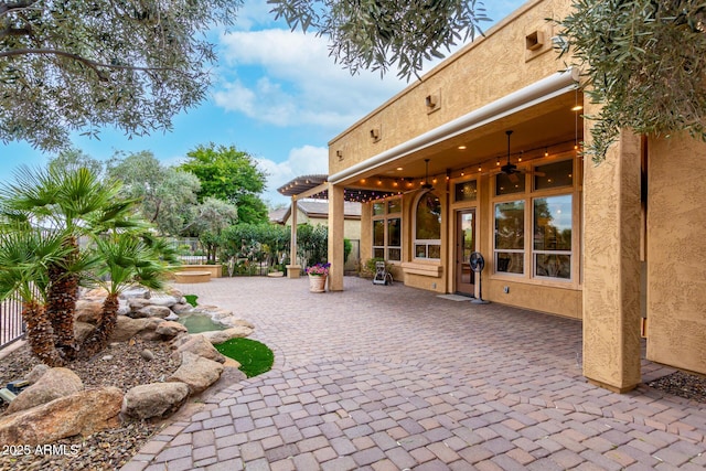 28247 N 128th Dr, Peoria, AZ 85383 - view of patio / terrace with ceiling fan