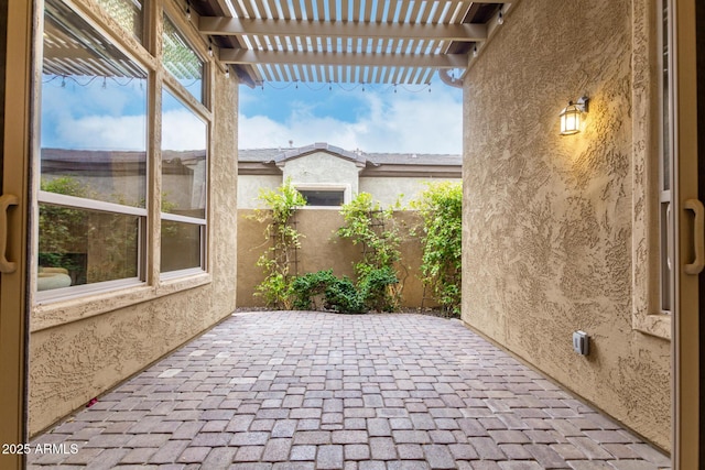 28247 N 128th Dr, Peoria, AZ 85383 - view of patio featuring fence and a pergola