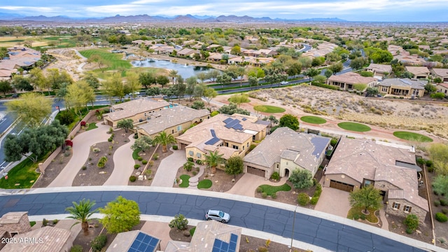 28247 N 128th Dr, Peoria, AZ 85383 - bird's eye view with a residential view and a water and mountain view