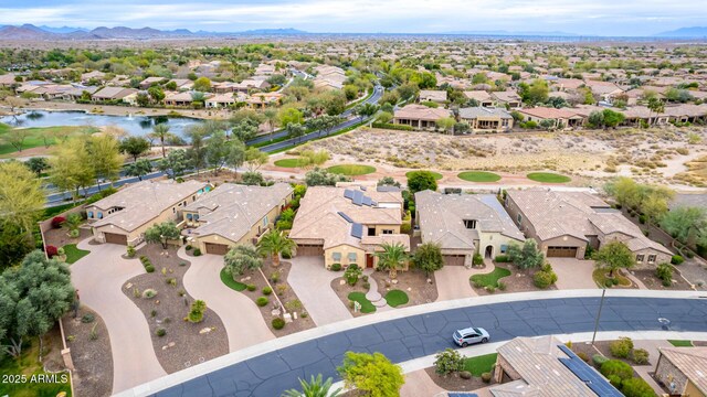 28247 N 128th Dr, Peoria, AZ 85383 - aerial view with a water and mountain view and a residential view