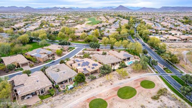 28247 N 128th Dr, Peoria, AZ 85383 - birds eye view of property with a mountain view and a residential view