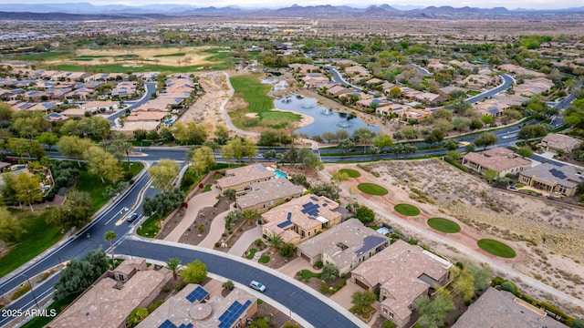 28247 N 128th Dr, Peoria, AZ 85383 - drone / aerial view featuring a water and mountain view and a residential view