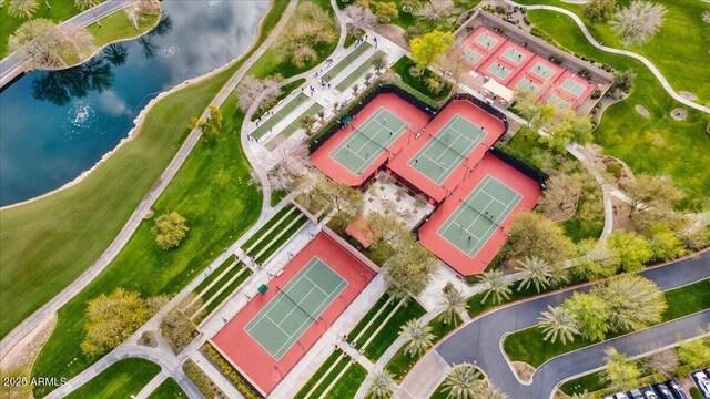 28247 N 128th Dr, Peoria, AZ 85383 - drone / aerial view featuring a water view