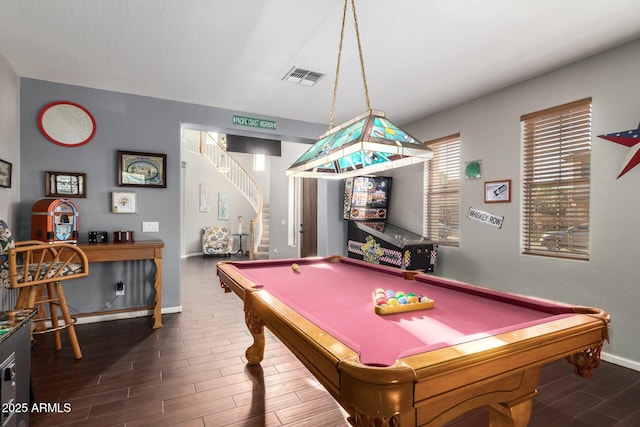 5628 N Rattler Way, Litchfield Park, AZ 85340 - game room featuring baseboards, wood finished floors, and pool table