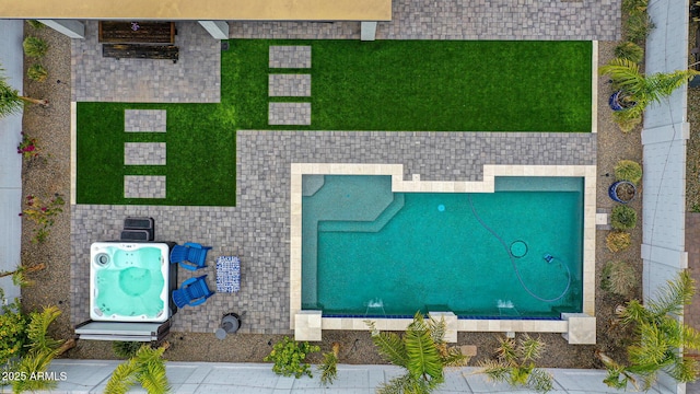 birds eye view of property