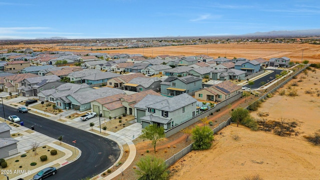 bird's eye view featuring a residential view