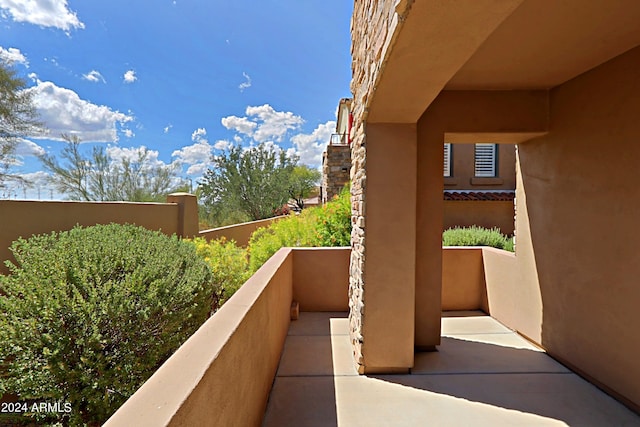 view of balcony