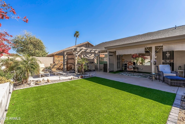 19930 N 98th Ave, Peoria, AZ 85382 - back of house with a patio, a pergola, and stucco siding