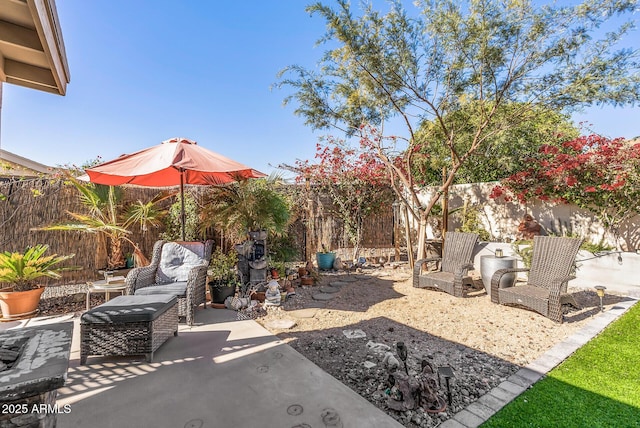 19930 N 98th Ave, Peoria, AZ 85382 - fenced backyard featuring a patio area