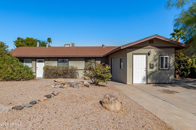 view of ranch-style home