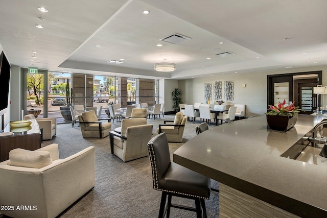 15215 N Kierland Blvd Unit 101, Scottsdale, AZ 85254 - common area with recessed lighting and floor to ceiling windows