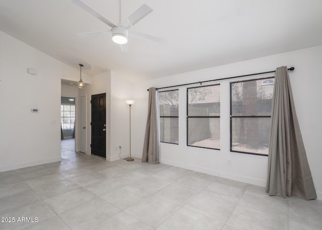 10613 S 41st Pl, Phoenix, AZ 85044 - unfurnished room with lofted ceiling and a ceiling fan