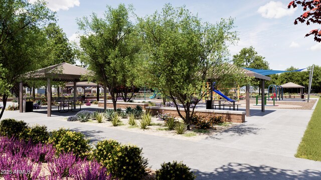 4784 S 232nd Ln, Buckeye, AZ 85326 - view of property's community with a gazebo and playground community