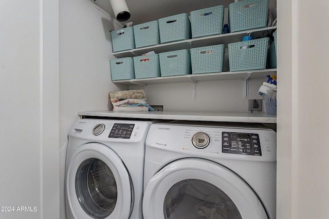 laundry room featuring independent washer and dryer