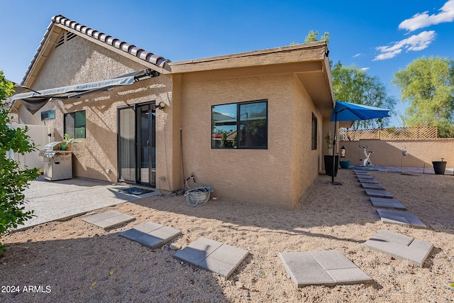 view of rear view of property