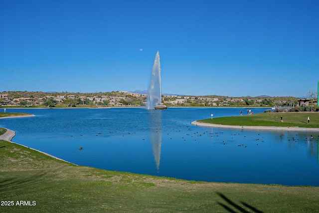 view of water feature