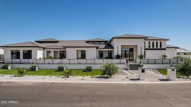 3653 E Runaway Bay Pl, Queen Creek, AZ 85142 - prairie-style home with stucco siding