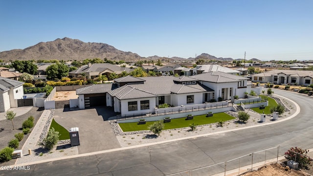 3653 E Runaway Bay Pl, Queen Creek, AZ 85142 - view of front of property with a residential view, a fenced backyard, and a garage