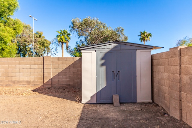 view of outdoor structure