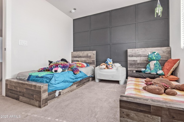 bedroom featuring carpet flooring