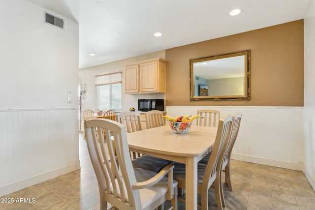 view of dining area