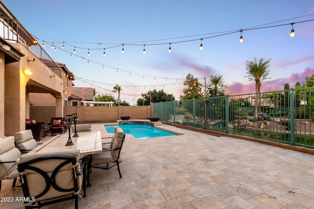 921 E Canyon Way, Chandler, AZ 85249 - view of swimming pool with a fenced backyard and a patio