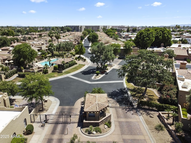 7955 E Chaparral Rd Unit 129, Scottsdale, AZ 85250 - drone / aerial view of a pool area