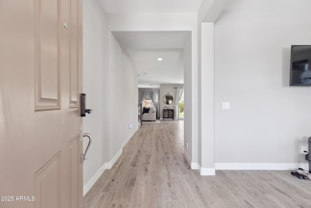 2741 S Gordon, Mesa, AZ 85209 - corridor featuring light wood-style floors, baseboards, and recessed lighting