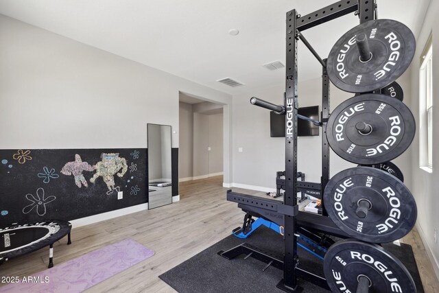 2741 S Gordon, Mesa, AZ 85209 - workout room with wood finished floors and baseboards