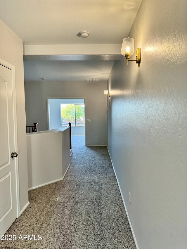 hallway featuring carpet floors