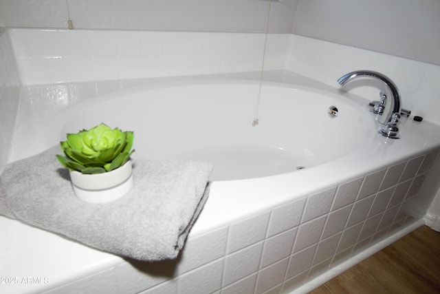 bathroom featuring hardwood / wood-style floors