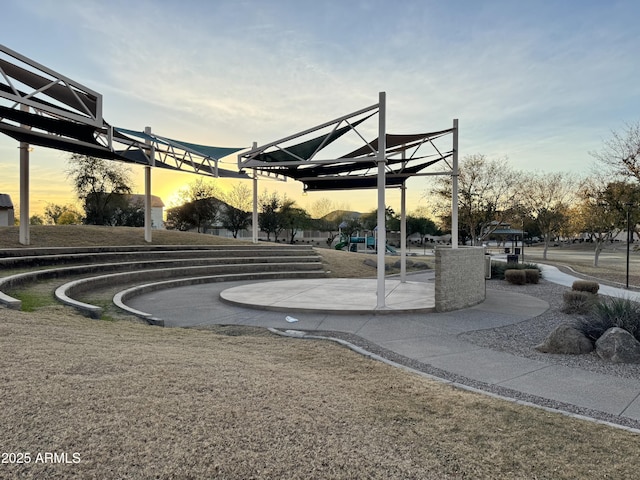 surrounding community with a playground