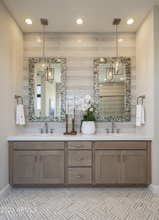 bathroom with vanity