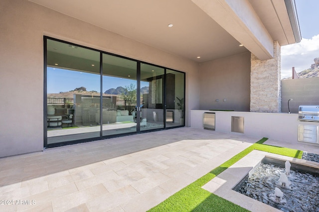 view of patio / terrace featuring area for grilling