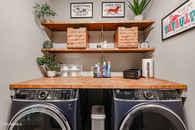 laundry area with washer and dryer