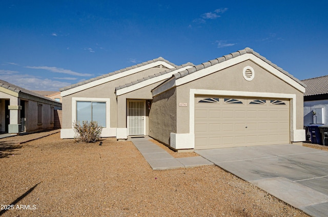 ranch-style house with a garage