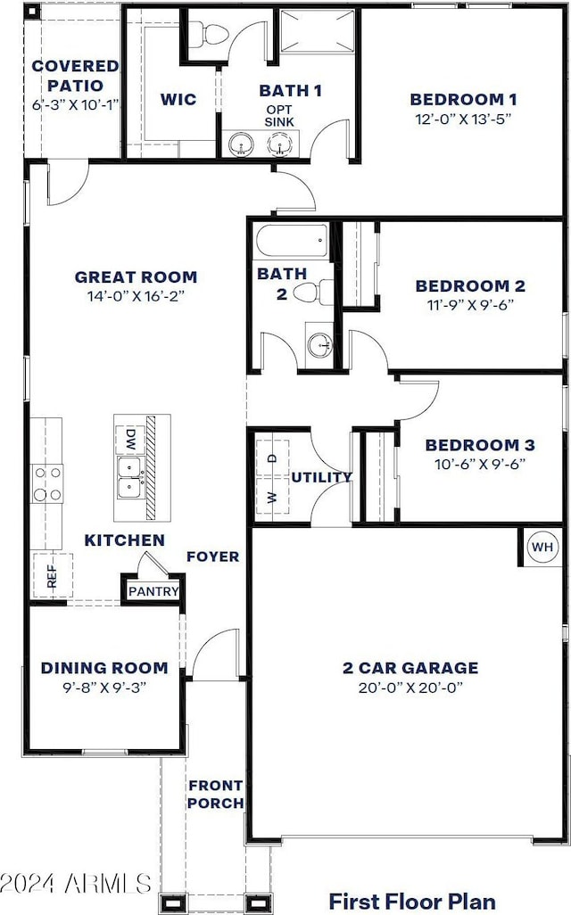 25484 W Graham Trl, Buckeye, AZ 85326 - property floor plan